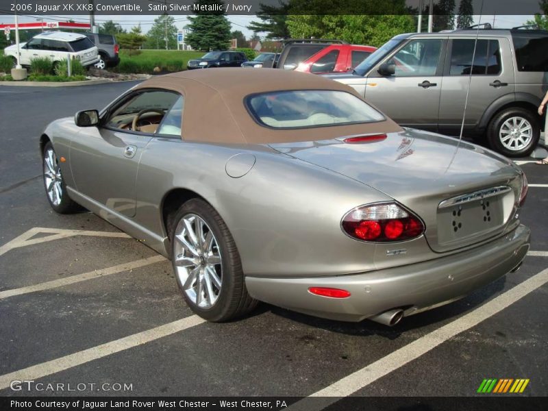 Satin Silver Metallic / Ivory 2006 Jaguar XK XK8 Convertible