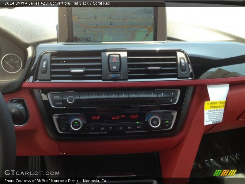 Jet Black / Coral Red 2014 BMW 4 Series 428i Convertible
