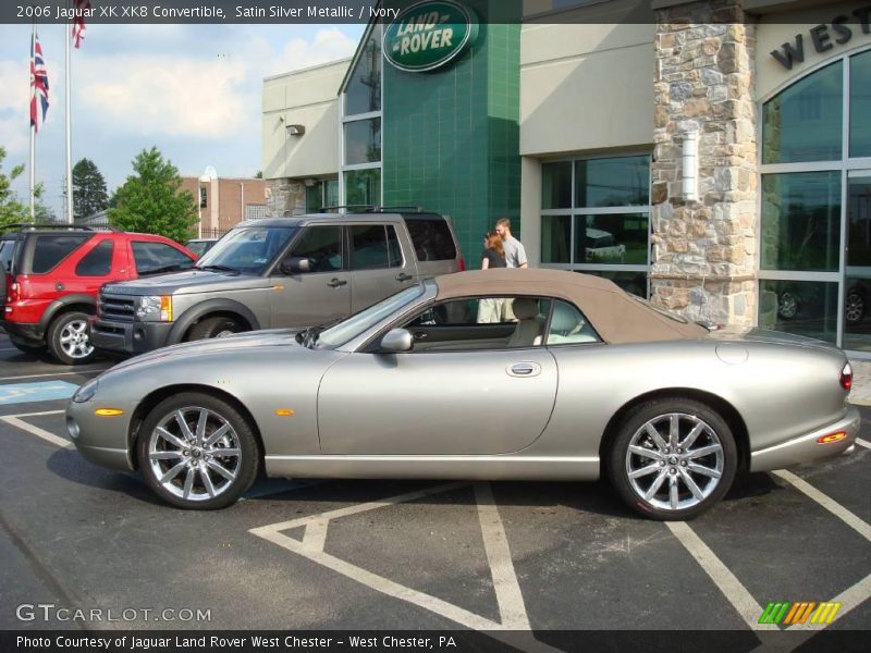 Satin Silver Metallic / Ivory 2006 Jaguar XK XK8 Convertible