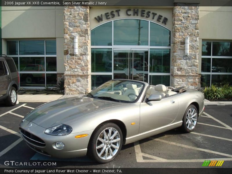 Satin Silver Metallic / Ivory 2006 Jaguar XK XK8 Convertible