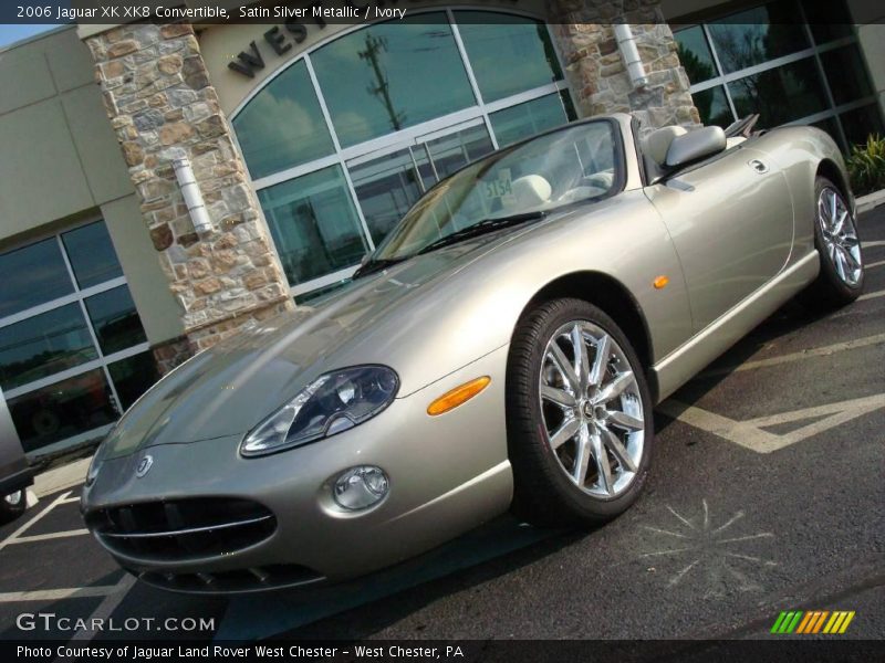 Satin Silver Metallic / Ivory 2006 Jaguar XK XK8 Convertible