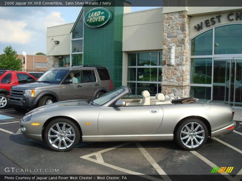 Satin Silver Metallic / Ivory 2006 Jaguar XK XK8 Convertible