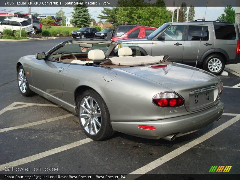 Satin Silver Metallic / Ivory 2006 Jaguar XK XK8 Convertible