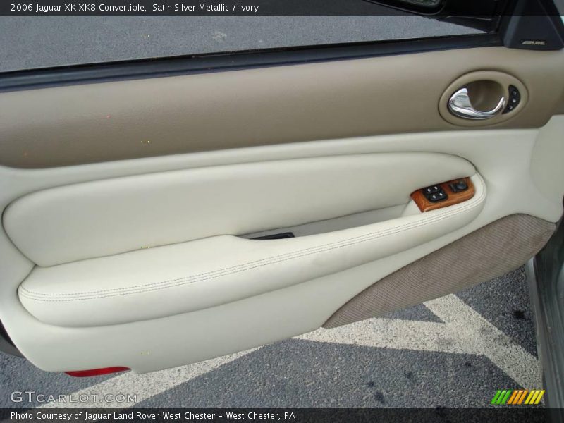 Satin Silver Metallic / Ivory 2006 Jaguar XK XK8 Convertible