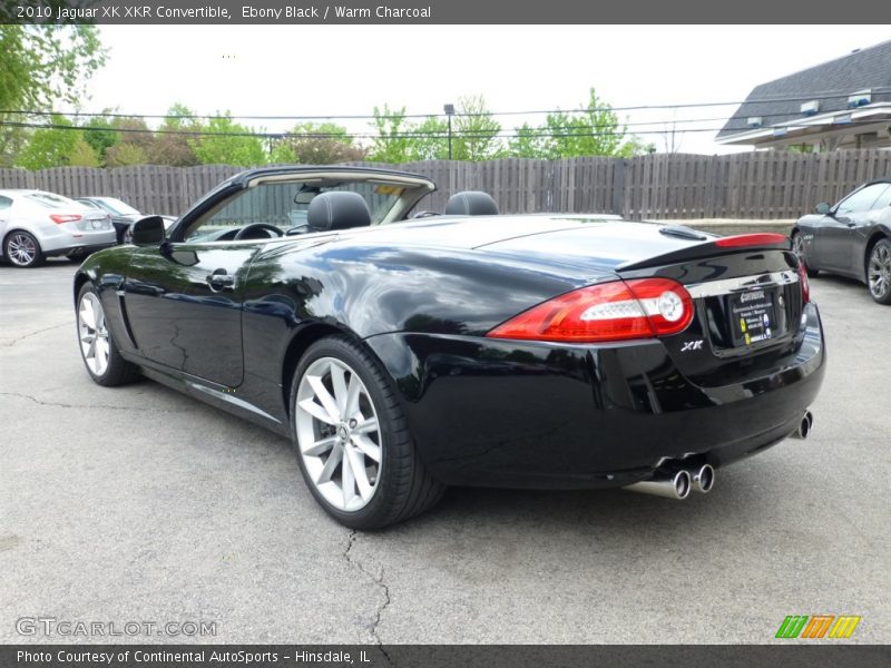 Ebony Black / Warm Charcoal 2010 Jaguar XK XKR Convertible