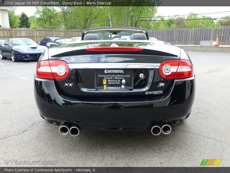 Ebony Black / Warm Charcoal 2010 Jaguar XK XKR Convertible