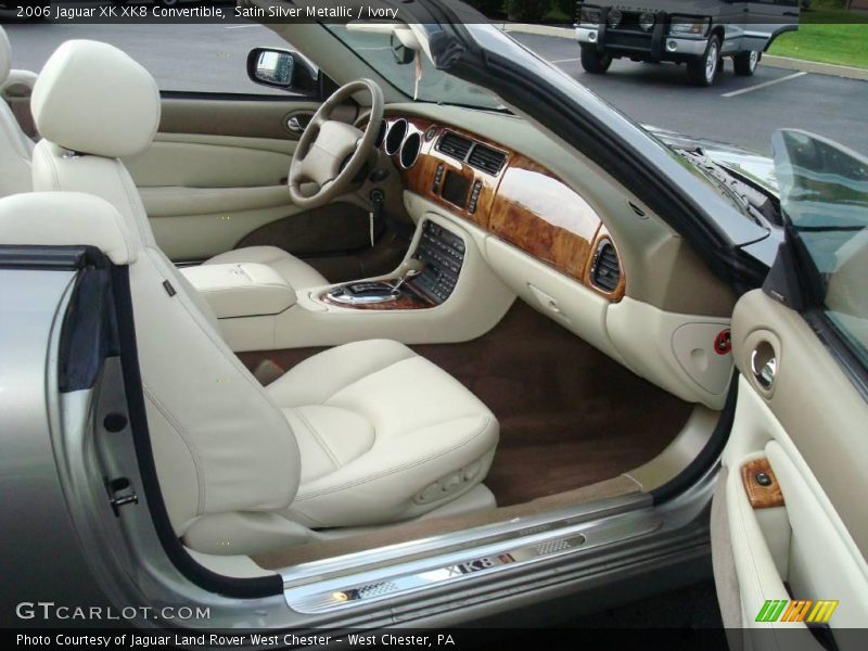 Satin Silver Metallic / Ivory 2006 Jaguar XK XK8 Convertible