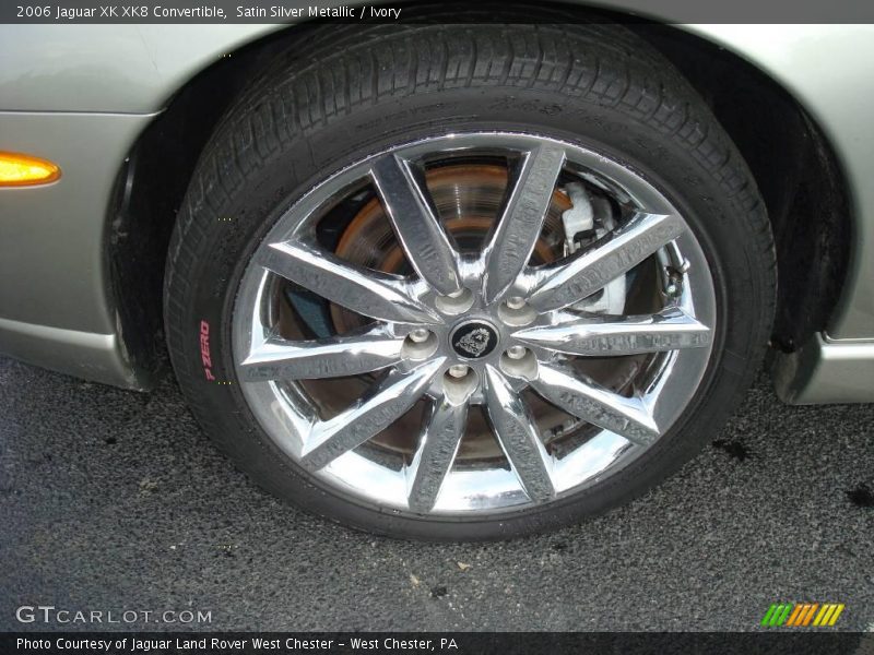 Satin Silver Metallic / Ivory 2006 Jaguar XK XK8 Convertible