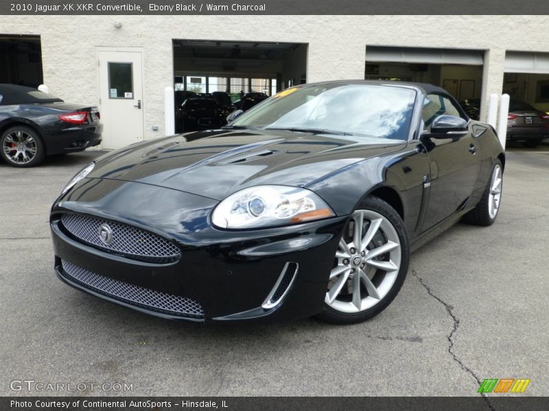 Ebony Black / Warm Charcoal 2010 Jaguar XK XKR Convertible