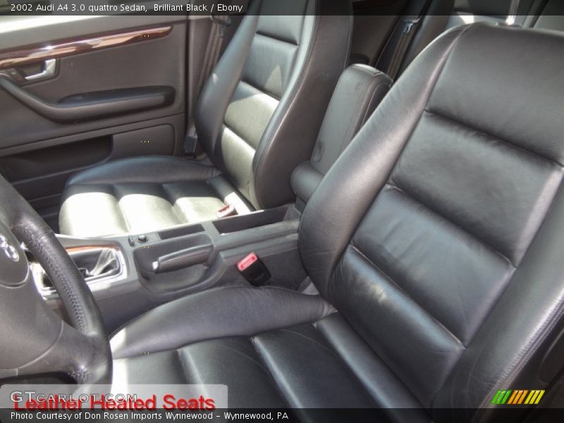 Brilliant Black / Ebony 2002 Audi A4 3.0 quattro Sedan