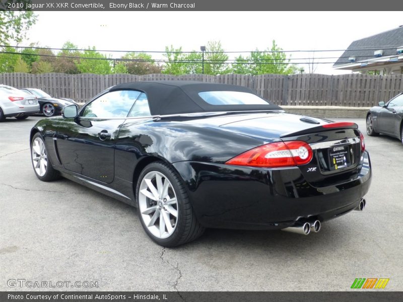 Ebony Black / Warm Charcoal 2010 Jaguar XK XKR Convertible