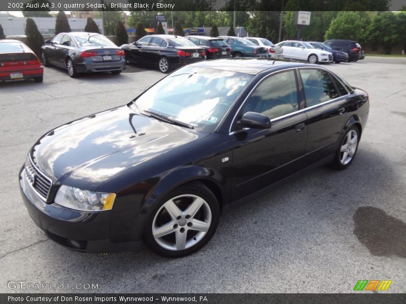 Front 3/4 View of 2002 A4 3.0 quattro Sedan