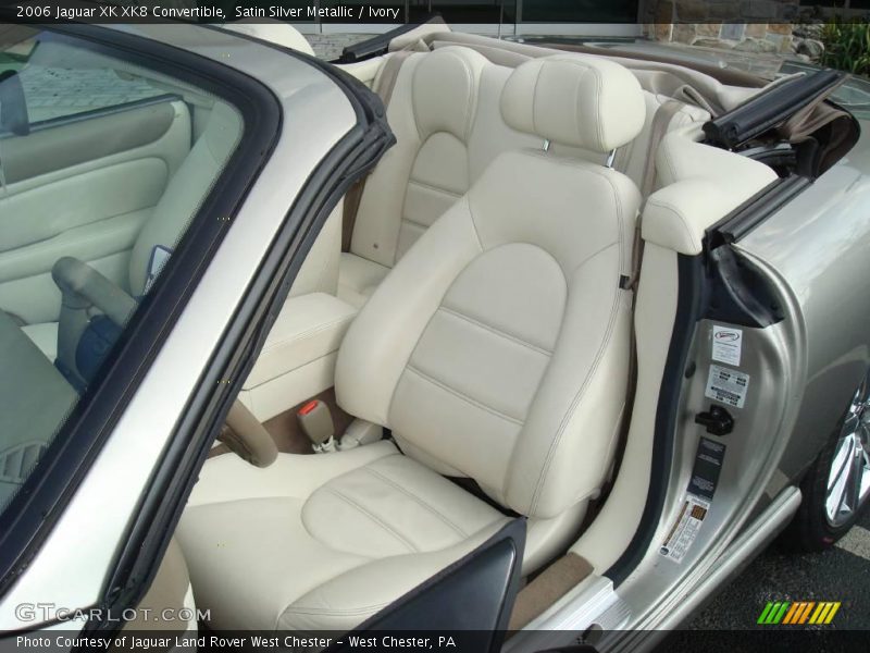 Satin Silver Metallic / Ivory 2006 Jaguar XK XK8 Convertible