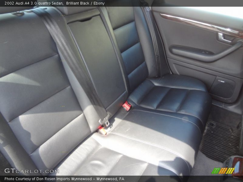 Brilliant Black / Ebony 2002 Audi A4 3.0 quattro Sedan