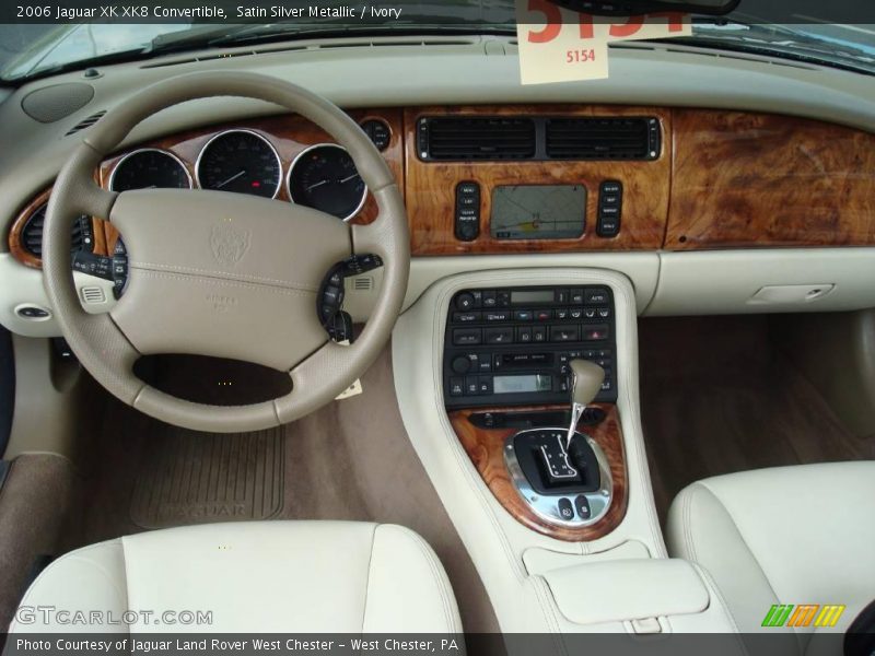 Satin Silver Metallic / Ivory 2006 Jaguar XK XK8 Convertible