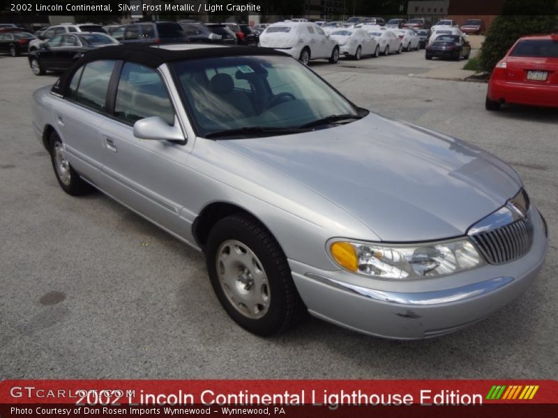 Silver Frost Metallic / Light Graphite 2002 Lincoln Continental
