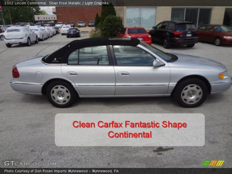 Silver Frost Metallic / Light Graphite 2002 Lincoln Continental