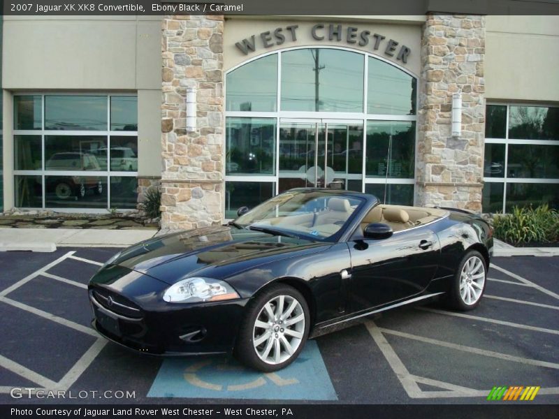 Ebony Black / Caramel 2007 Jaguar XK XK8 Convertible