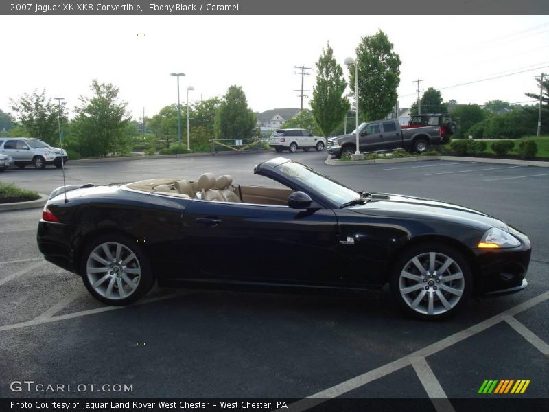 Ebony Black / Caramel 2007 Jaguar XK XK8 Convertible