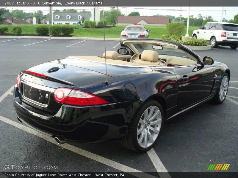 Ebony Black / Caramel 2007 Jaguar XK XK8 Convertible