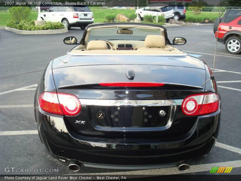 Ebony Black / Caramel 2007 Jaguar XK XK8 Convertible