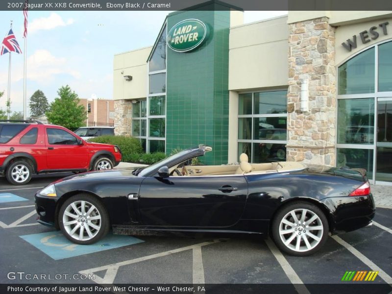 Ebony Black / Caramel 2007 Jaguar XK XK8 Convertible