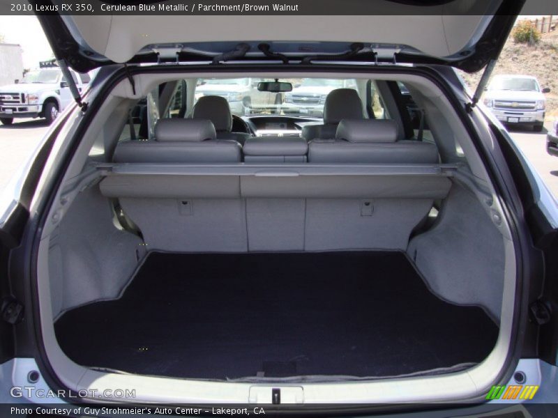 Cerulean Blue Metallic / Parchment/Brown Walnut 2010 Lexus RX 350