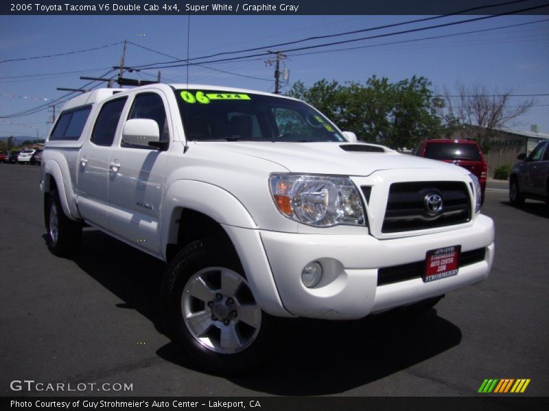 Super White / Graphite Gray 2006 Toyota Tacoma V6 Double Cab 4x4