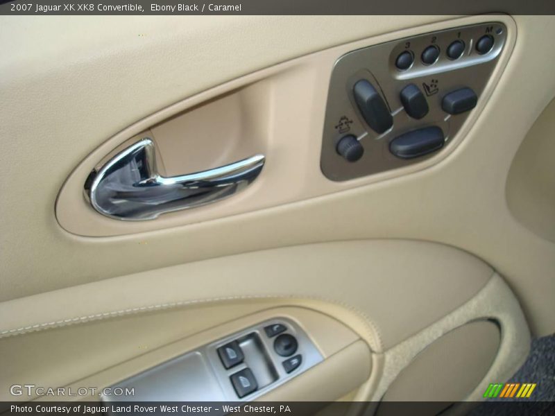 Ebony Black / Caramel 2007 Jaguar XK XK8 Convertible
