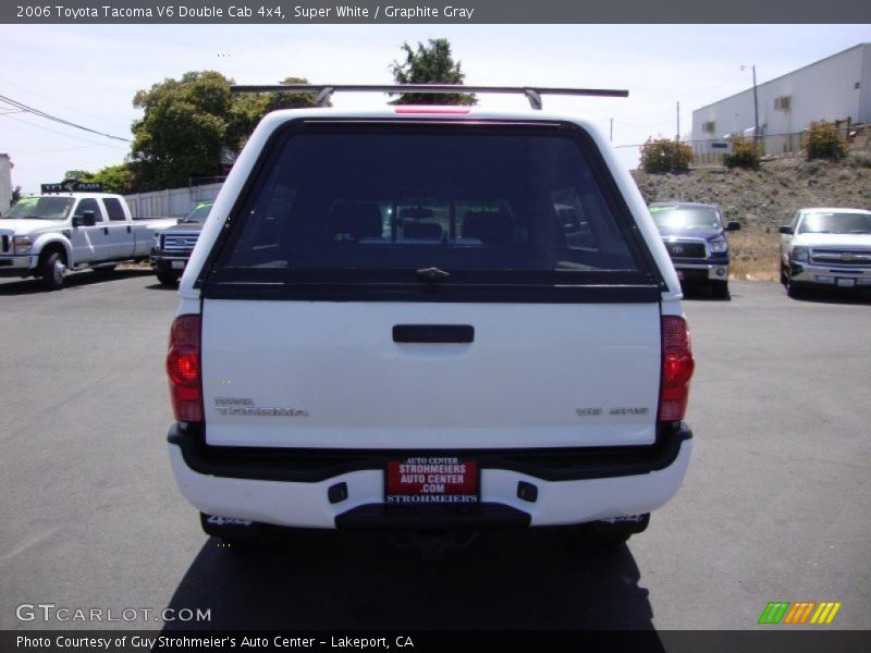 Super White / Graphite Gray 2006 Toyota Tacoma V6 Double Cab 4x4