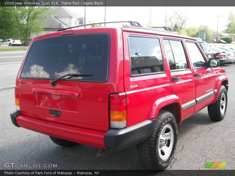 Flame Red / Agate Black 2000 Jeep Cherokee Sport 4x4