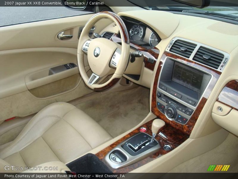 Ebony Black / Caramel 2007 Jaguar XK XK8 Convertible