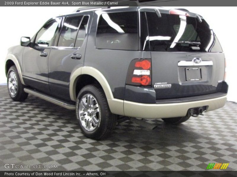 Sport Blue Metallic / Camel 2009 Ford Explorer Eddie Bauer 4x4
