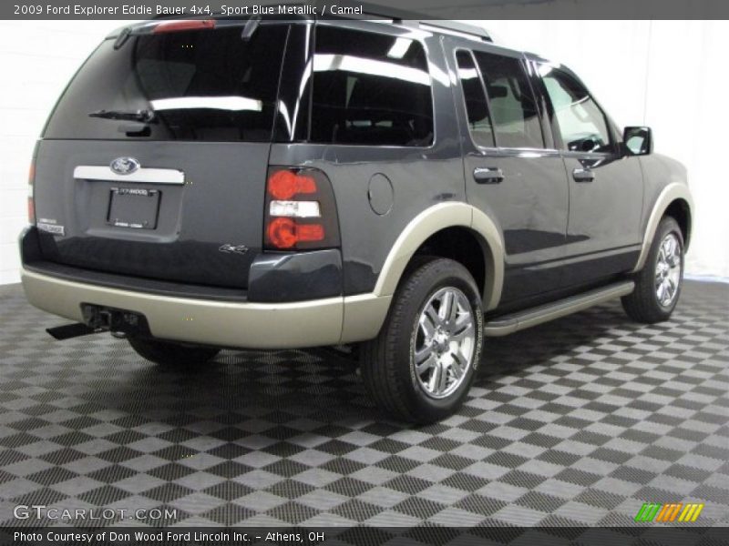 Sport Blue Metallic / Camel 2009 Ford Explorer Eddie Bauer 4x4