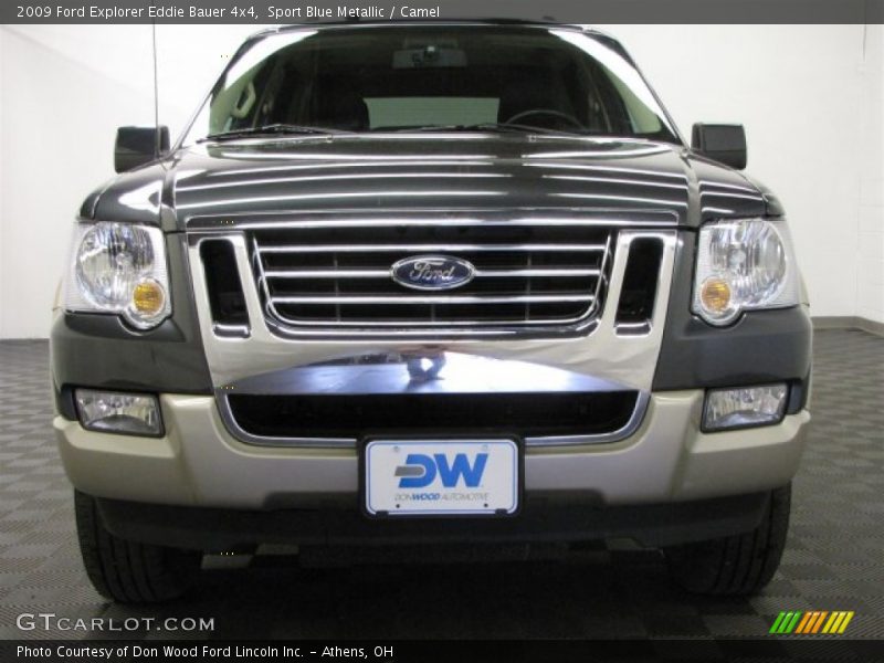 Sport Blue Metallic / Camel 2009 Ford Explorer Eddie Bauer 4x4