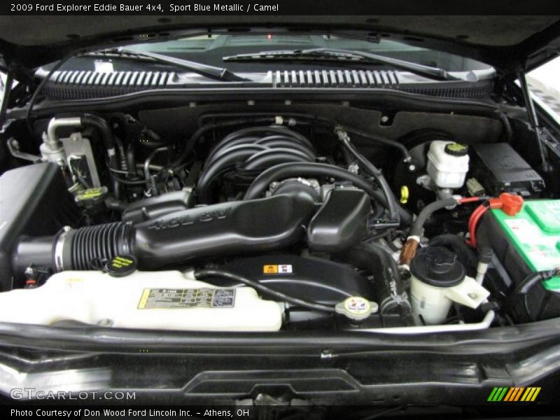 Sport Blue Metallic / Camel 2009 Ford Explorer Eddie Bauer 4x4