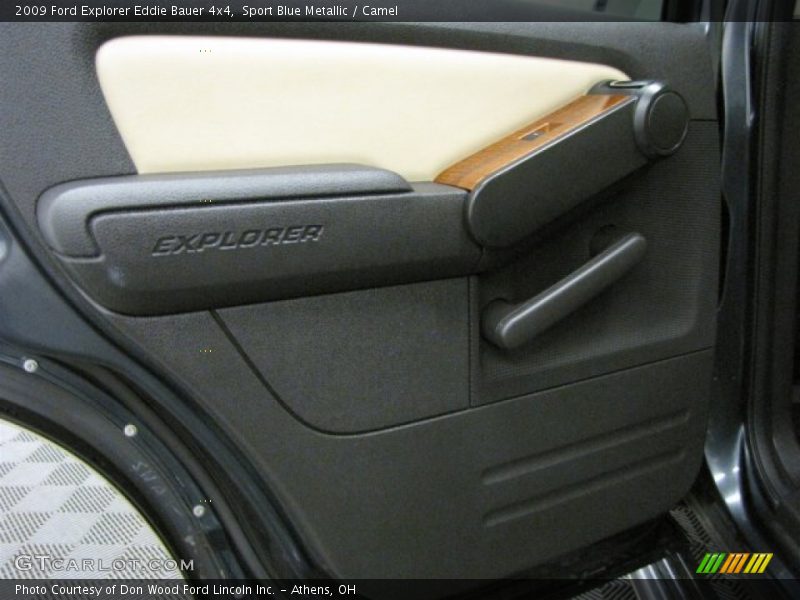 Sport Blue Metallic / Camel 2009 Ford Explorer Eddie Bauer 4x4