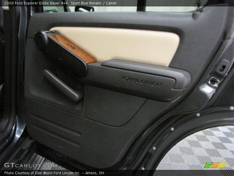 Sport Blue Metallic / Camel 2009 Ford Explorer Eddie Bauer 4x4