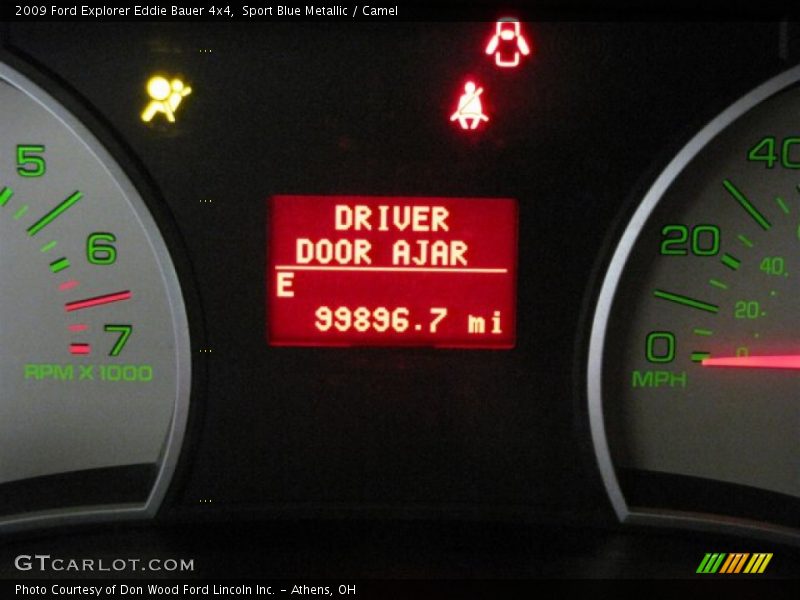 Sport Blue Metallic / Camel 2009 Ford Explorer Eddie Bauer 4x4
