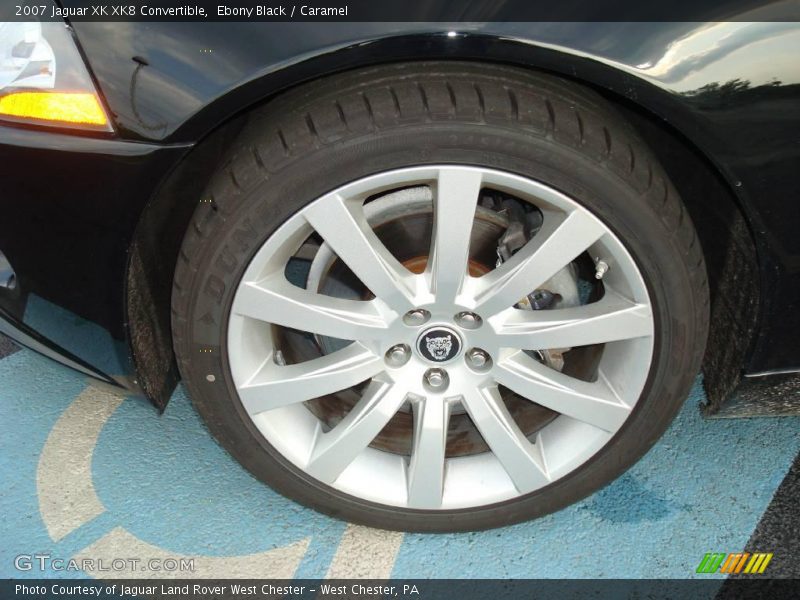 Ebony Black / Caramel 2007 Jaguar XK XK8 Convertible