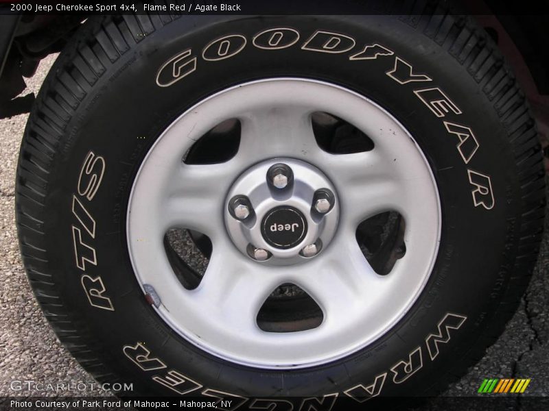 Flame Red / Agate Black 2000 Jeep Cherokee Sport 4x4
