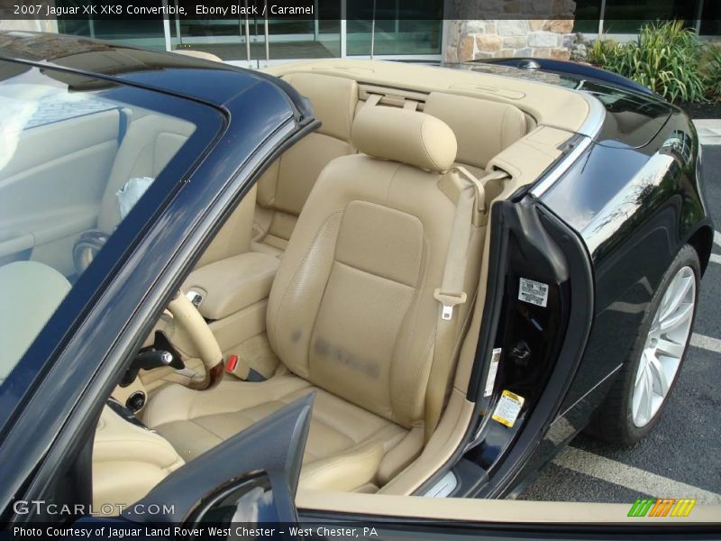 Ebony Black / Caramel 2007 Jaguar XK XK8 Convertible