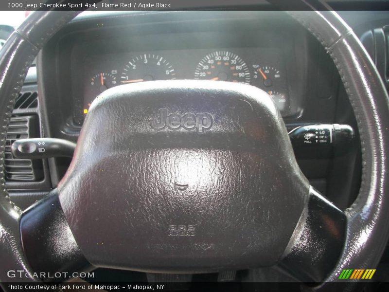 Flame Red / Agate Black 2000 Jeep Cherokee Sport 4x4