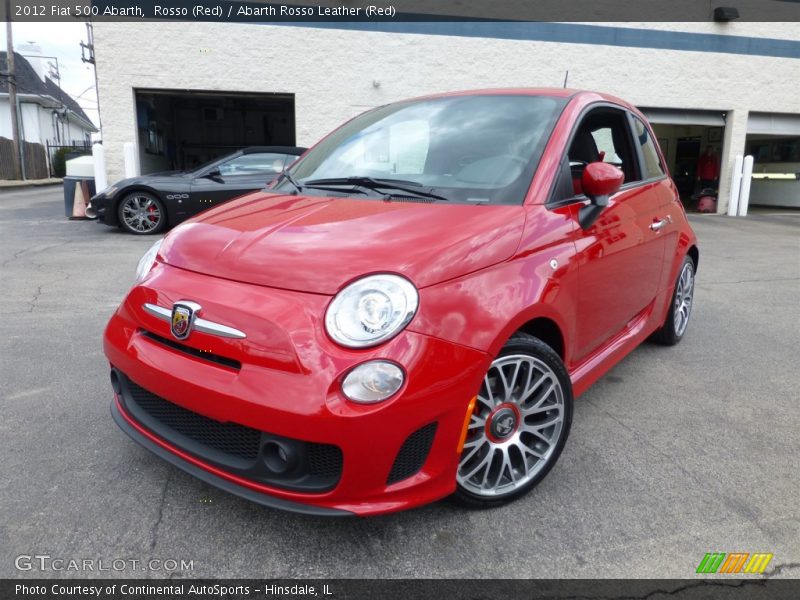 Rosso (Red) / Abarth Rosso Leather (Red) 2012 Fiat 500 Abarth