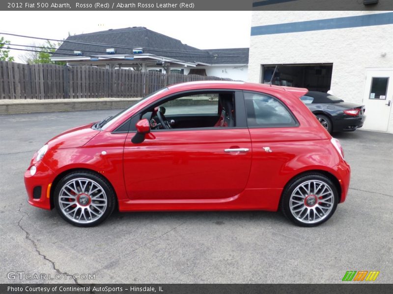 Rosso (Red) / Abarth Rosso Leather (Red) 2012 Fiat 500 Abarth