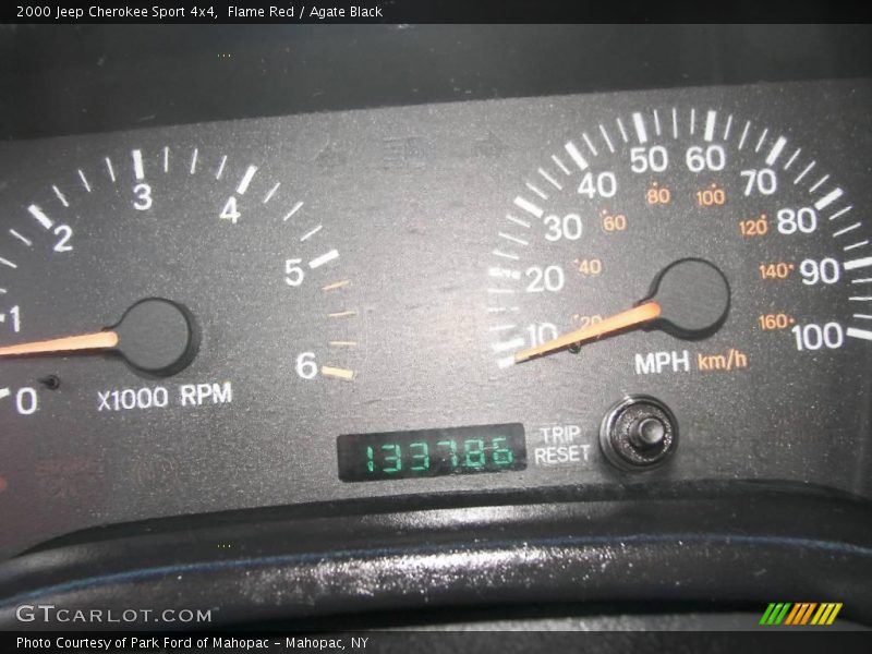 Flame Red / Agate Black 2000 Jeep Cherokee Sport 4x4