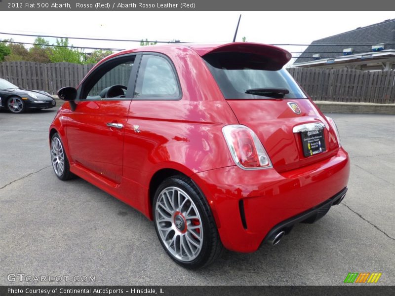 Rosso (Red) / Abarth Rosso Leather (Red) 2012 Fiat 500 Abarth