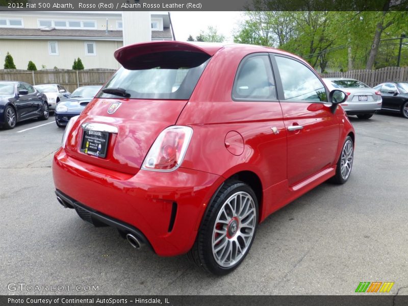 Rosso (Red) / Abarth Rosso Leather (Red) 2012 Fiat 500 Abarth
