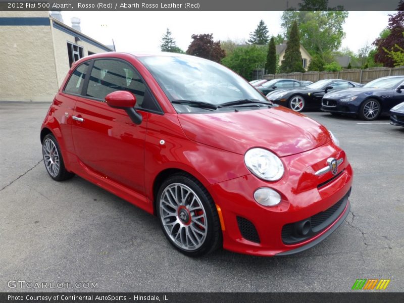 Rosso (Red) / Abarth Rosso Leather (Red) 2012 Fiat 500 Abarth