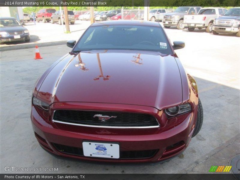 Ruby Red / Charcoal Black 2014 Ford Mustang V6 Coupe